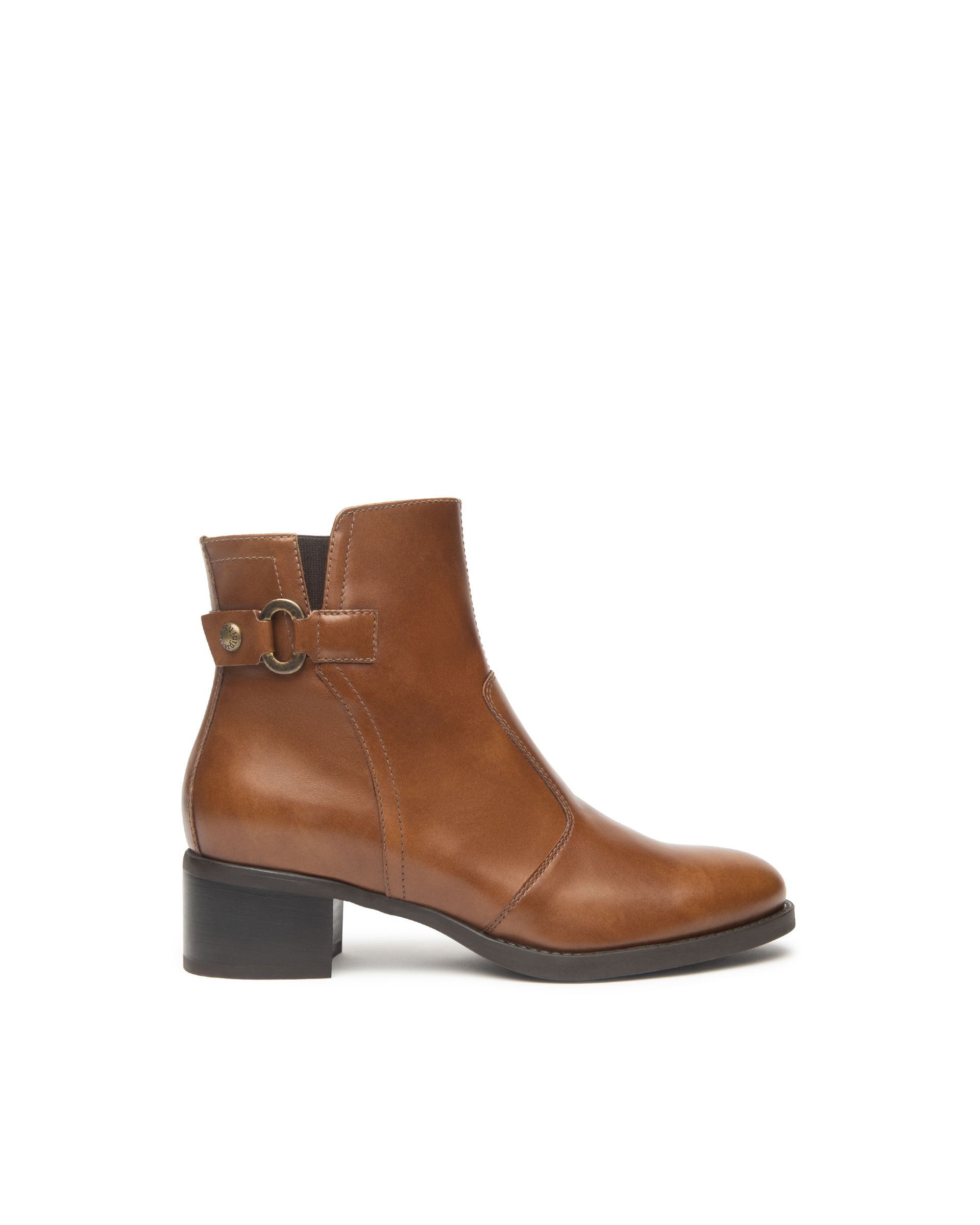 NERO GIARDINI tronchetto tc.40 , pelle cuoio