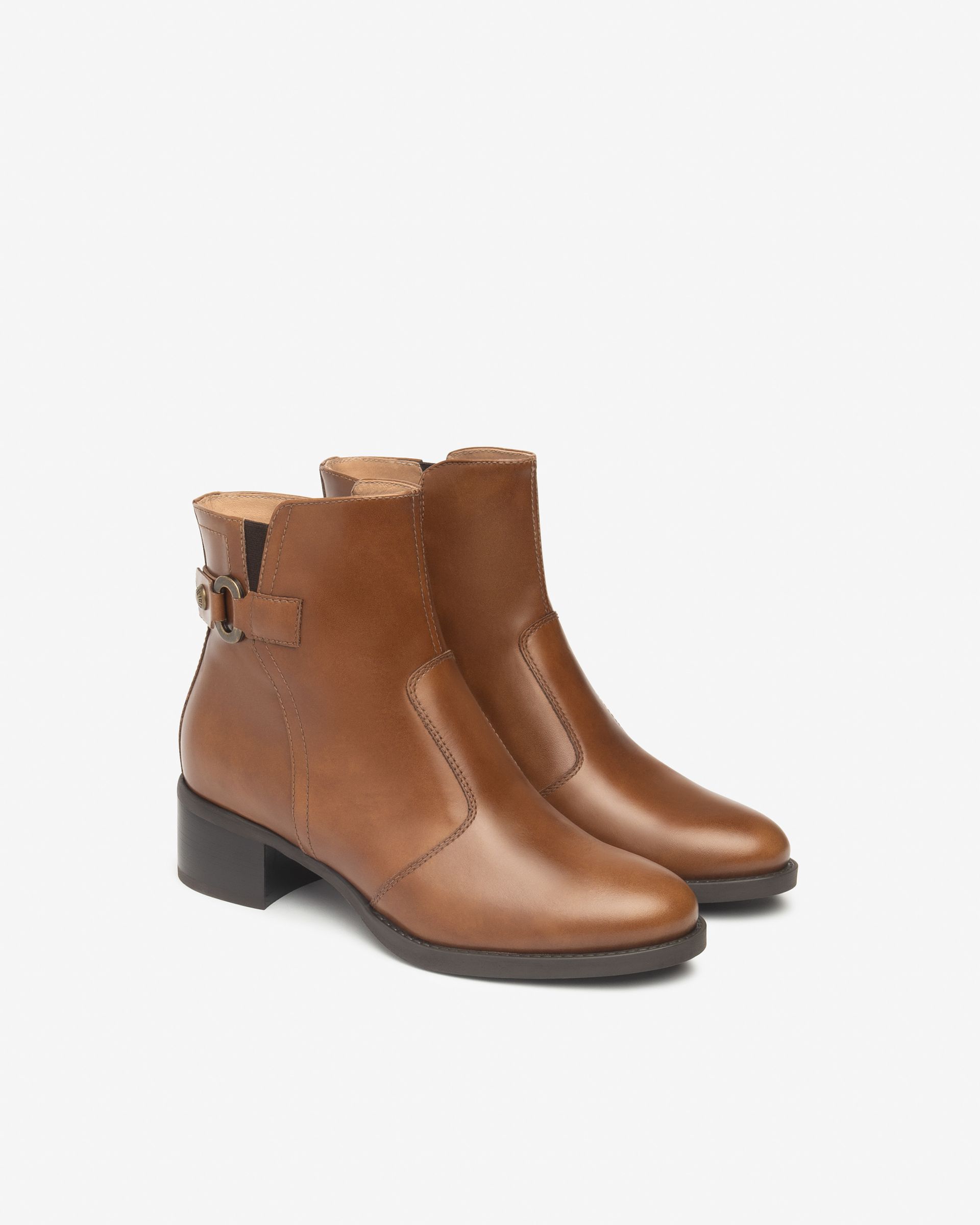 NERO GIARDINI tronchetto tc.40 , pelle cuoio