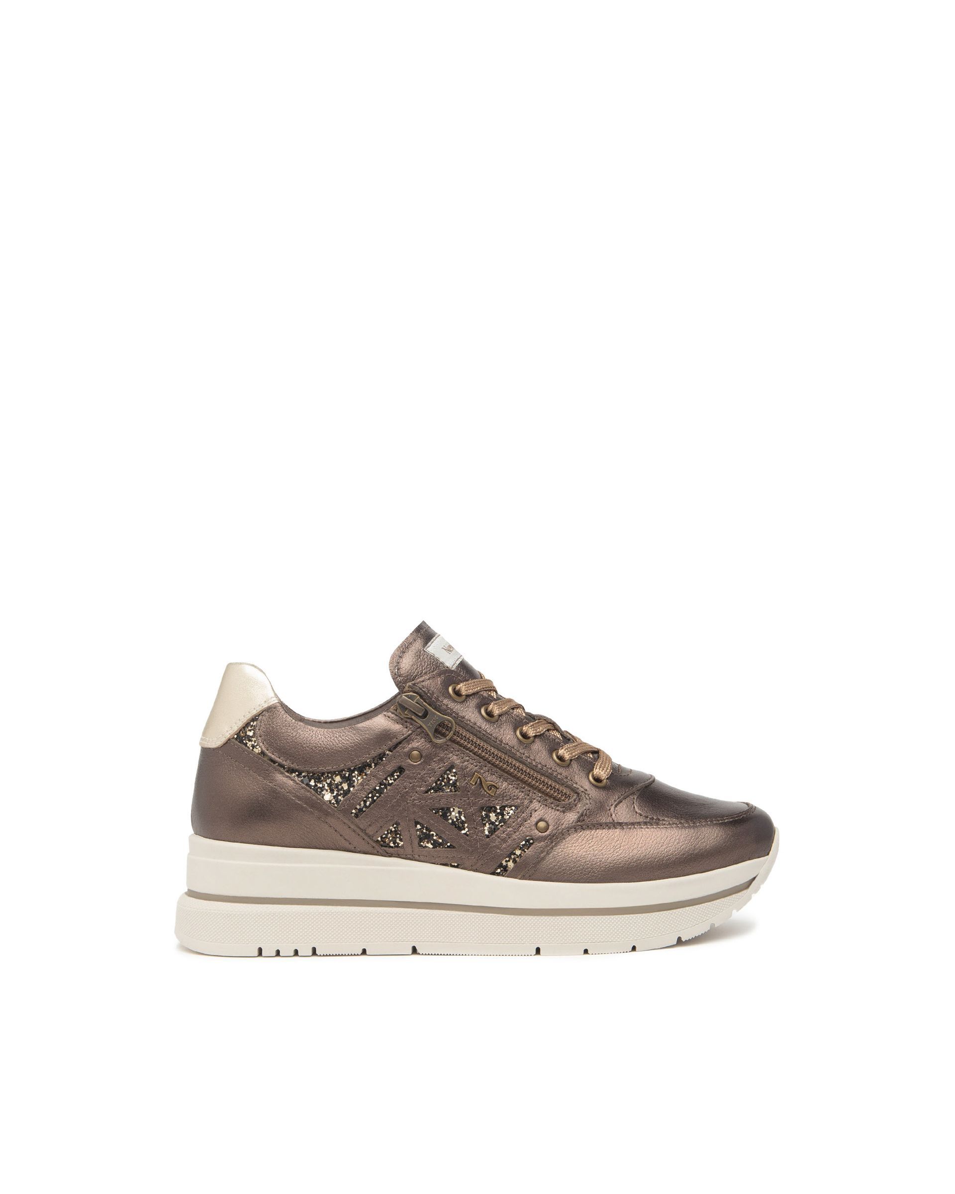 NERO GIARDINI sneakers , pelle marrone