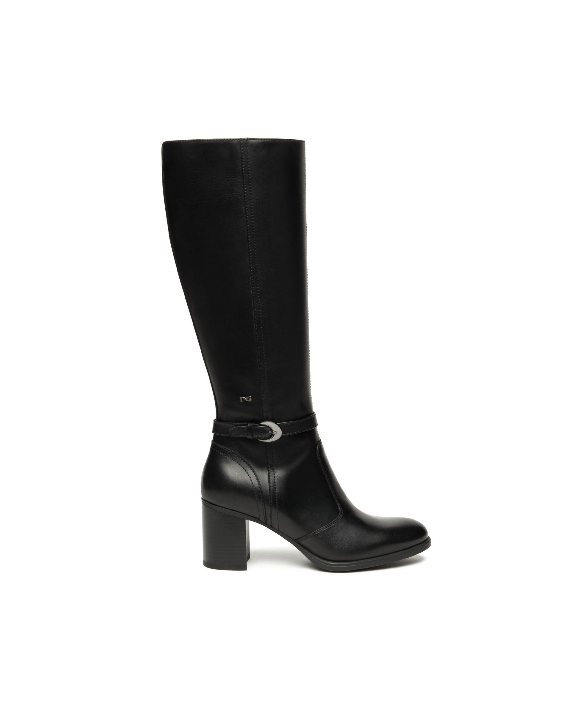NERO GIARDINI stivale tc.60 , pelle nero