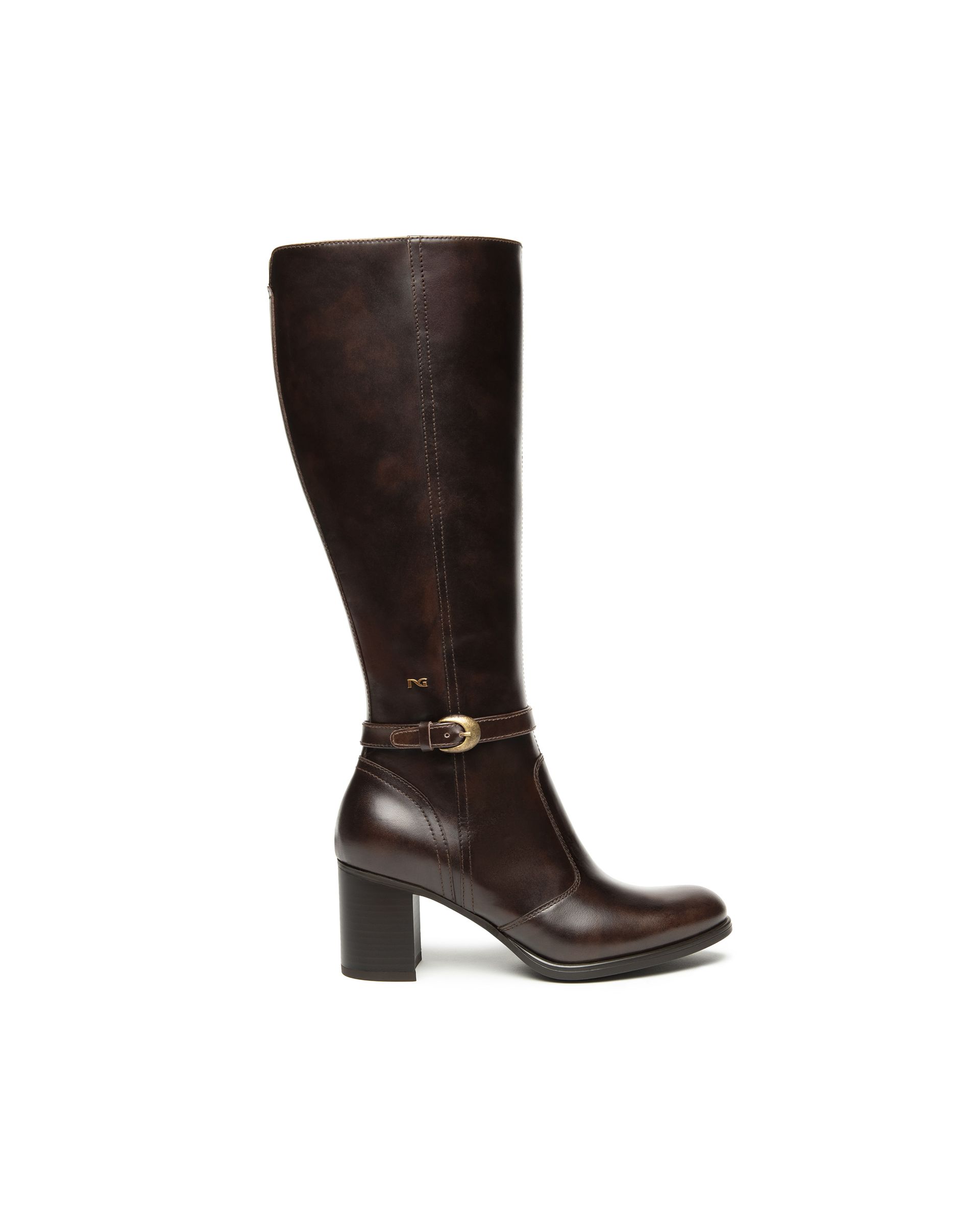 NERO GIARDINI stivale tc.60 , pelle moro
