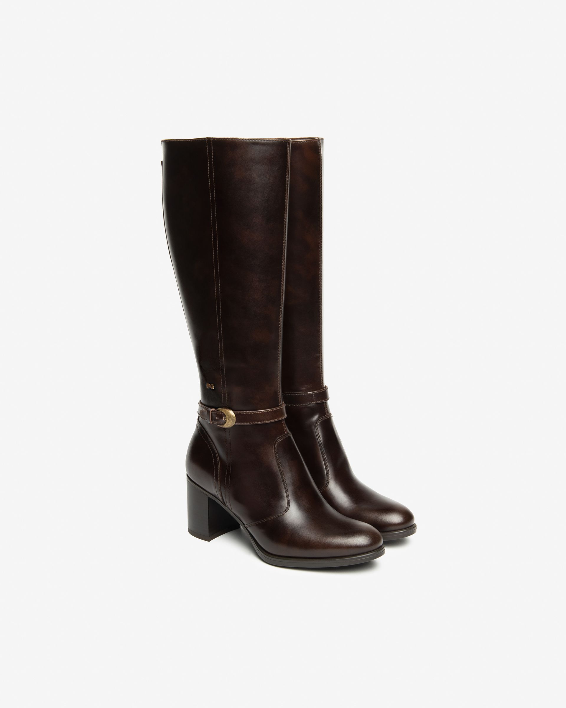 NERO GIARDINI stivale tc.60 , pelle moro