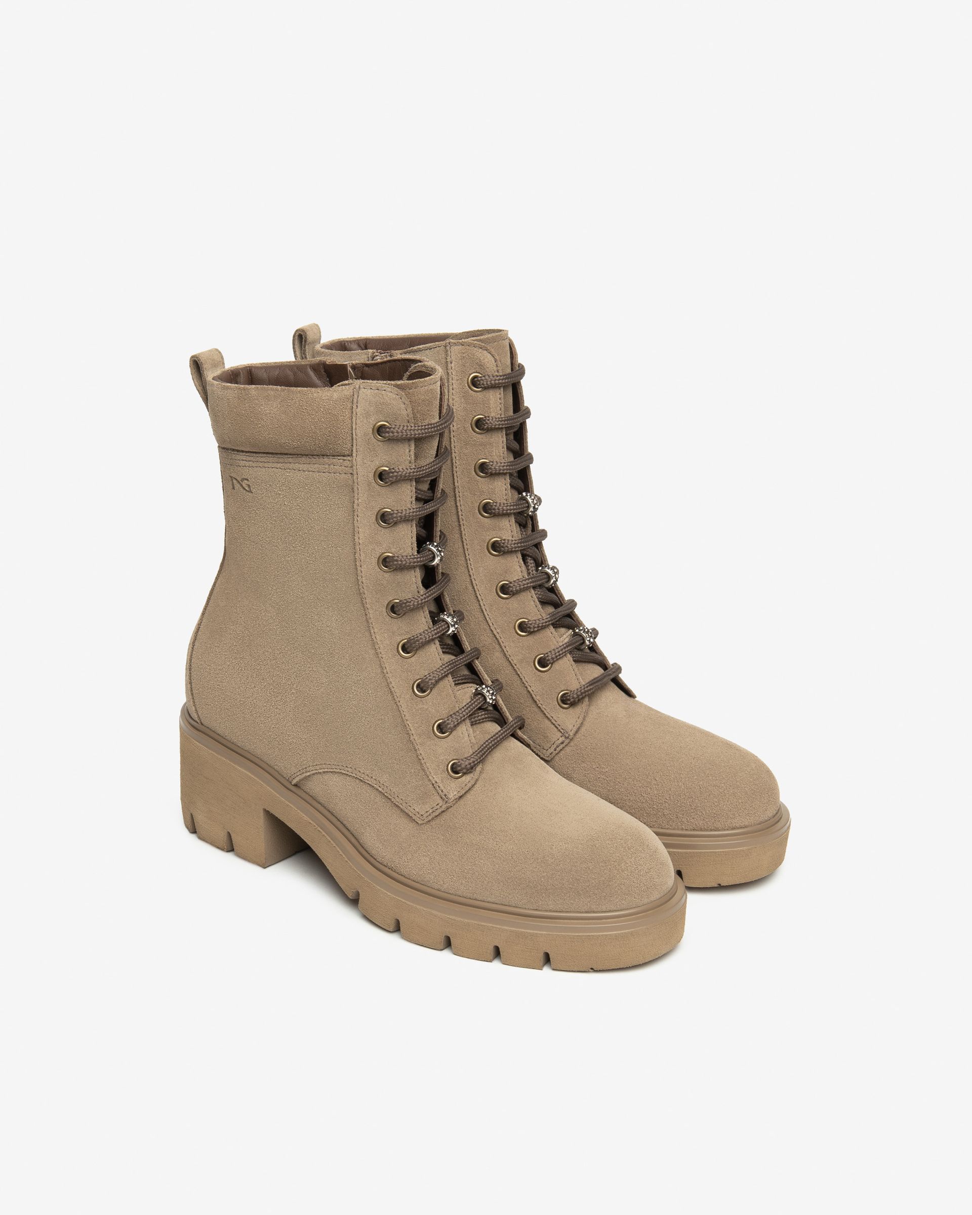 NERO GIARDINI anfibio xl , camoscio beige