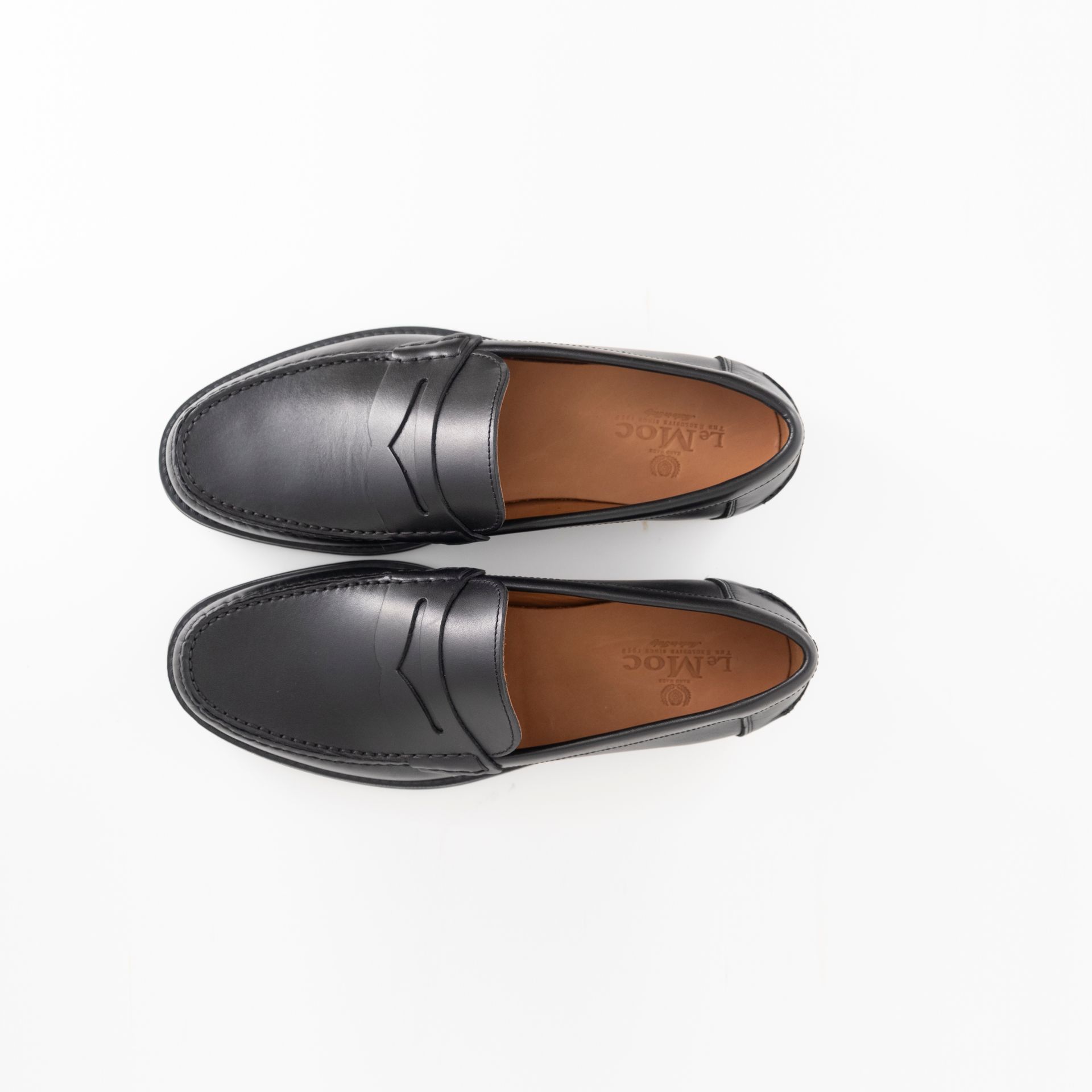 LE MOC mocassino     pelle nero ,fondo gomma