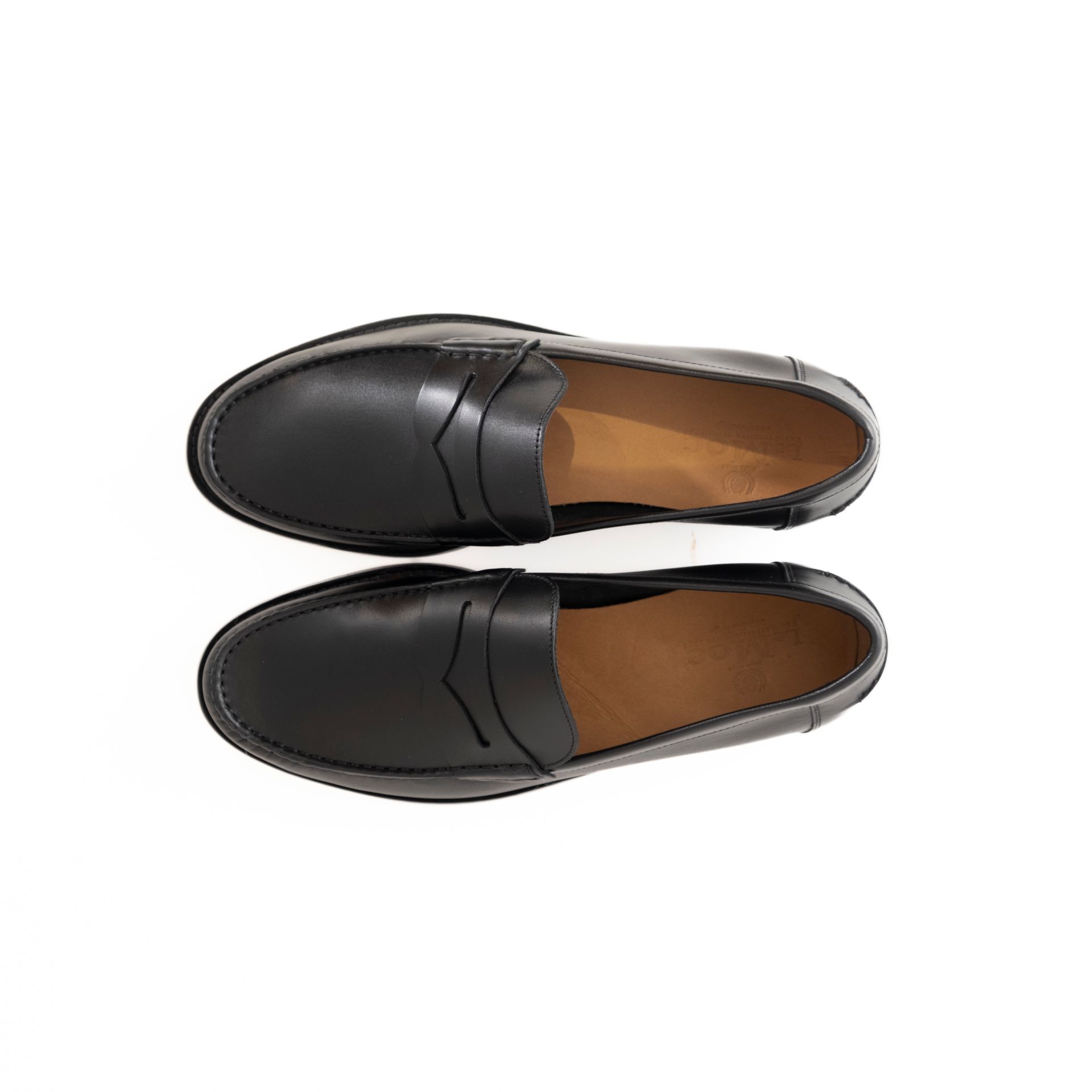 LE MOC mocassino     pelle nero , fondo cuoio
