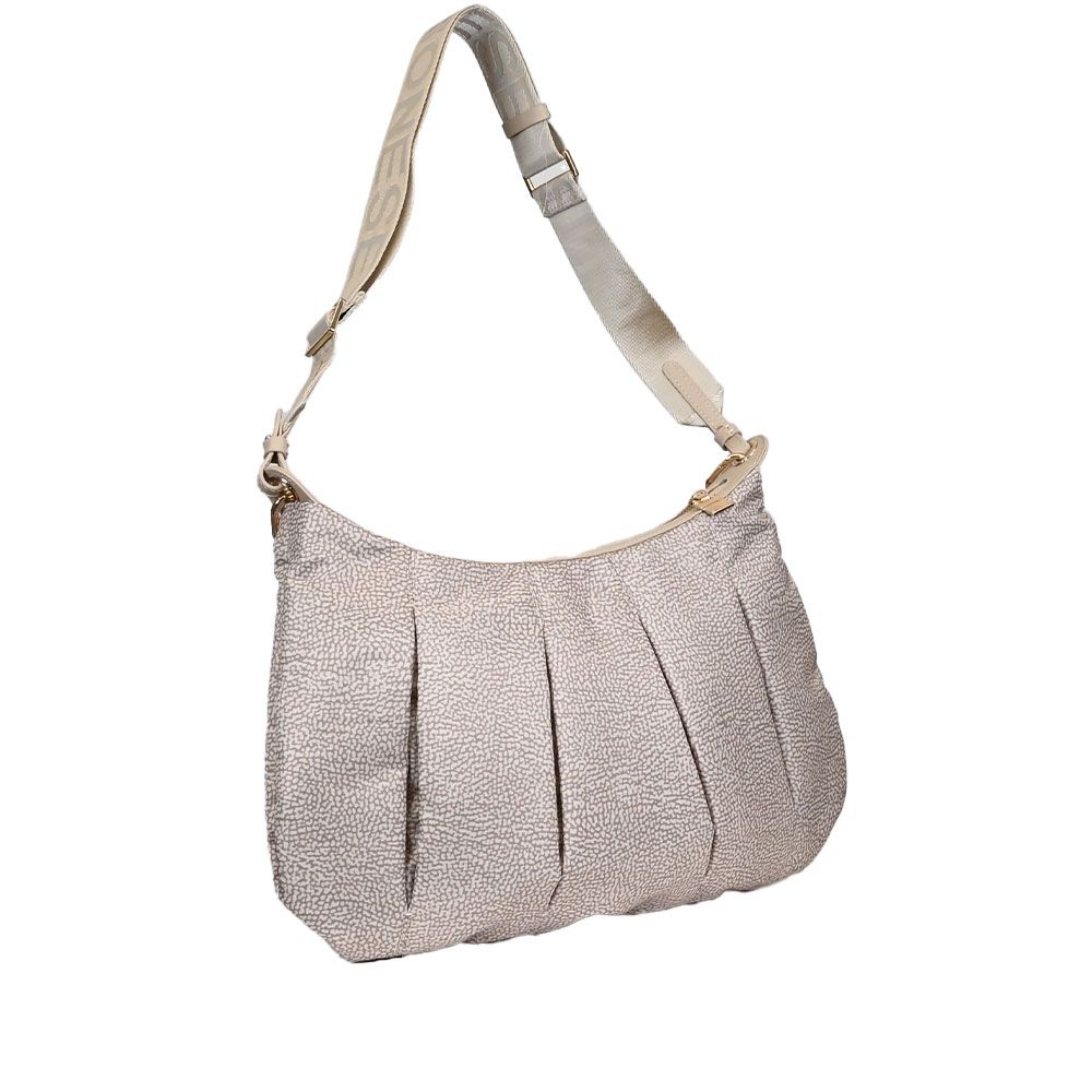 BORBONESE BORSA HOBO CROISSANT A SPALLA
