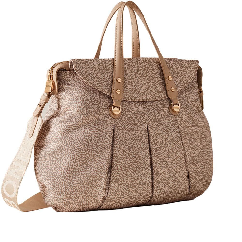 BORBONESE BORSA HOBO CROISSANT A MANO