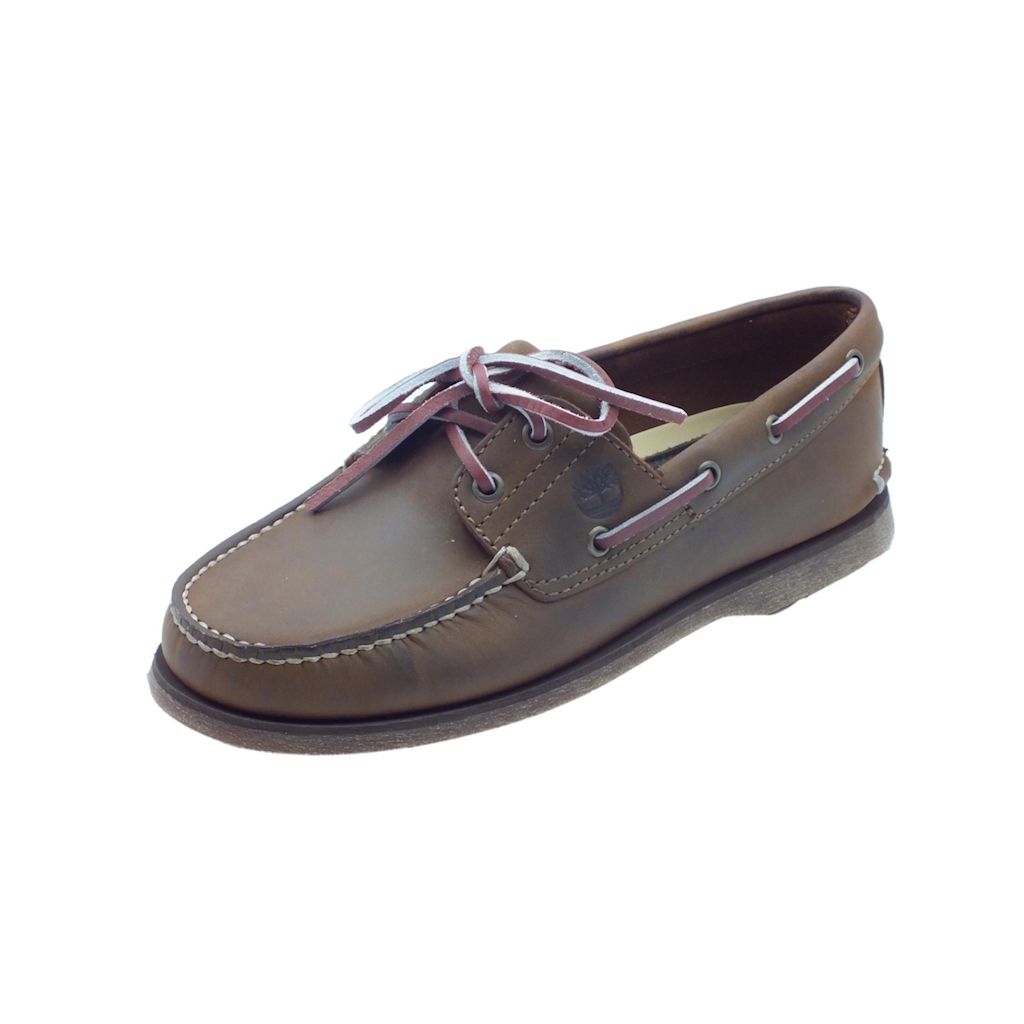 TIMBERLAND classic boat , pelle moro vintage