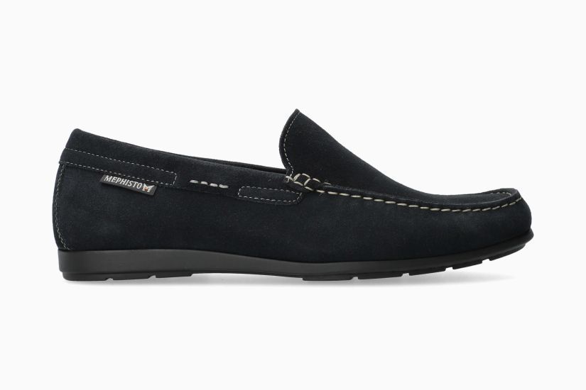 MEPHISTO mocassini algoras , camoscio blu