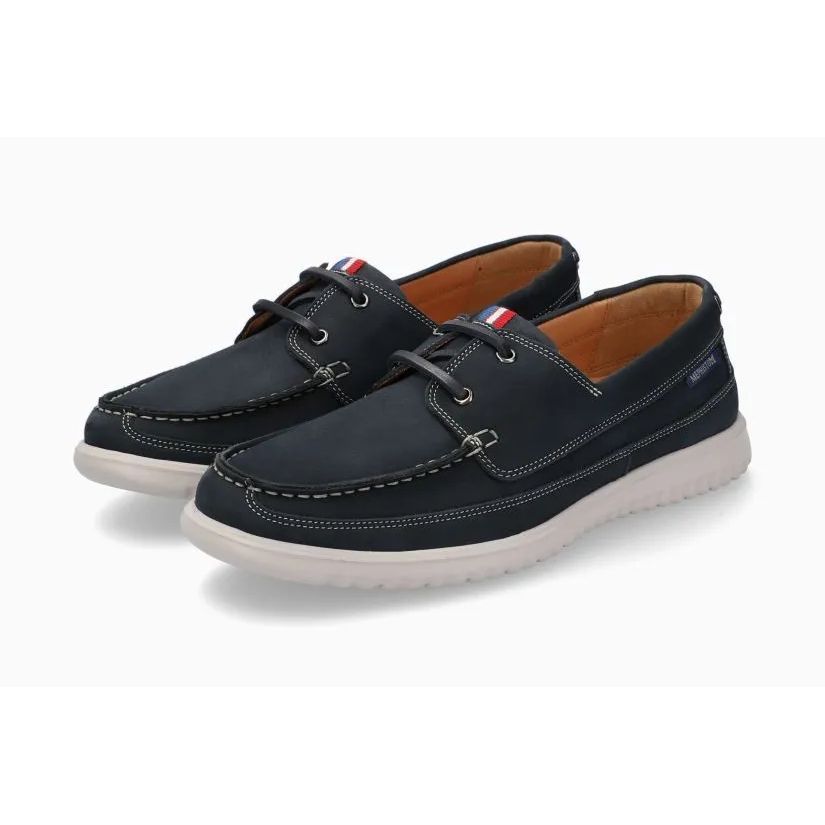 MEPHISTO boat lacci trevis , nabuk blu