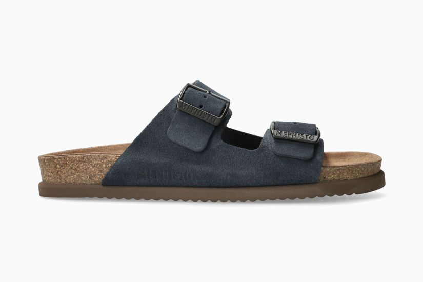 MEPHISTO sandalo nerio , nabuk blu