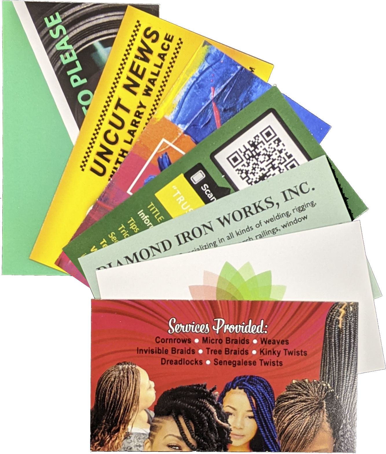 Custom business cards printed on premium cardstock