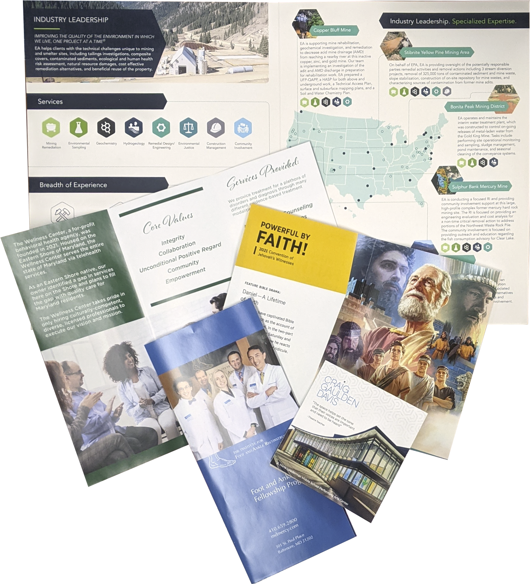 Multi-page pamphlet with professional color printing	