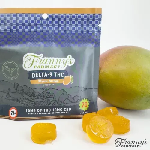 Franny's Farmacy Delta 9 THC mango hemp gummies