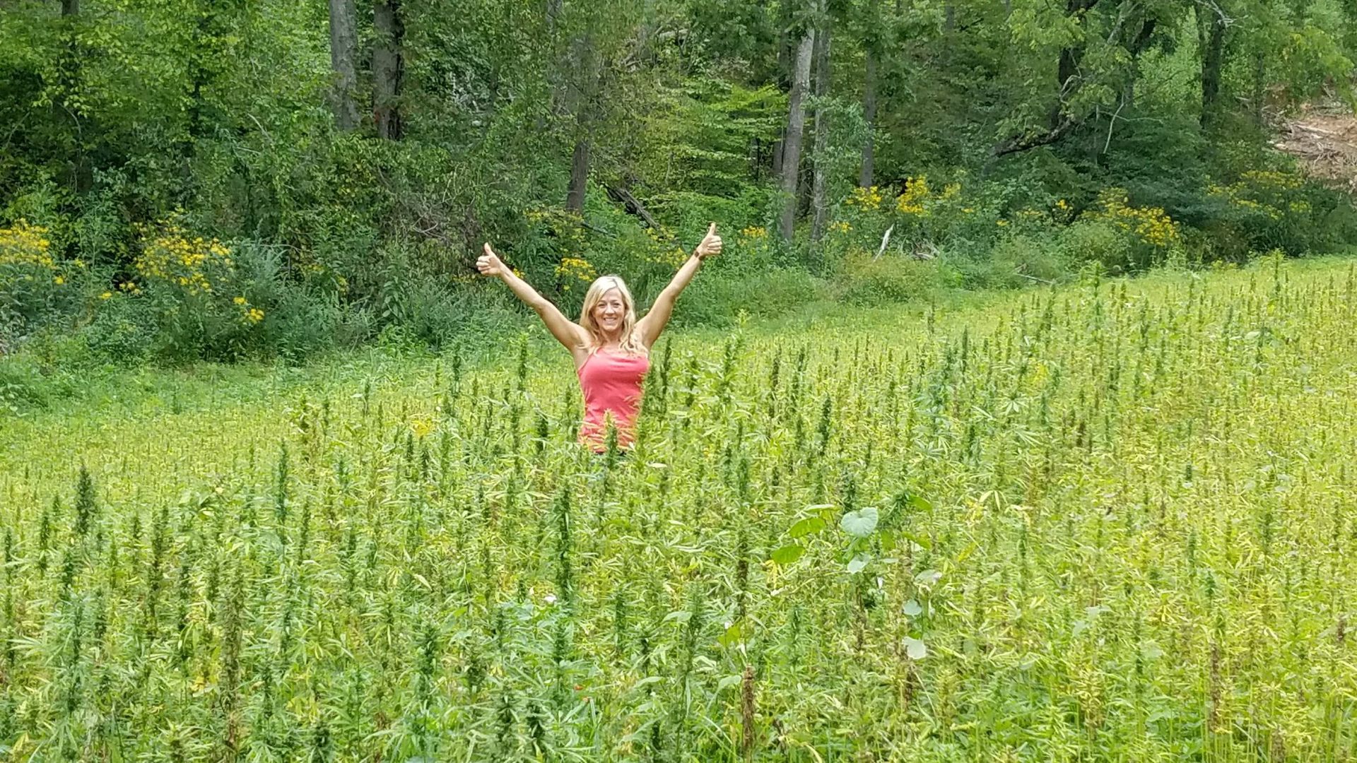 Franny Tacy and her husband Jeff on their Asheville farm