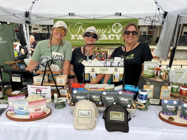 Loren, Kay and Paula doing a pop-up at Trophy Brewing Raleigh for Franny's Farmacy