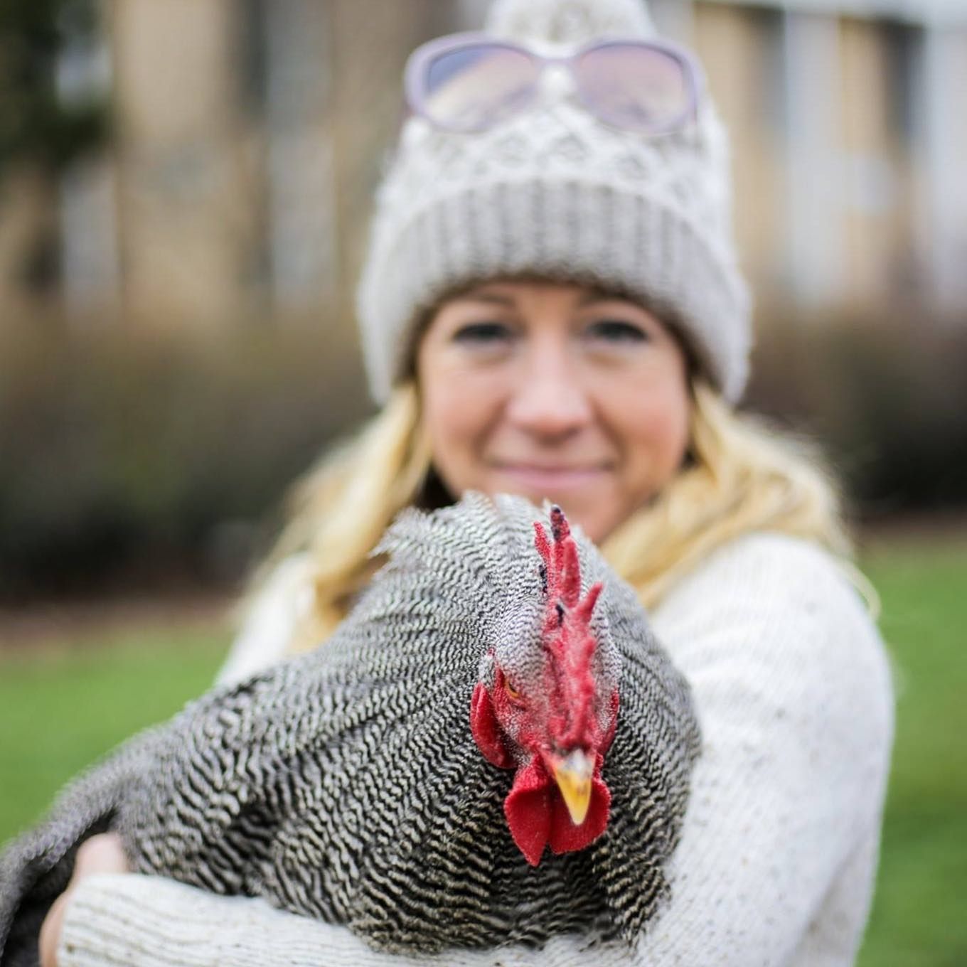 Franny Tacy harvesting fresh hemp flower