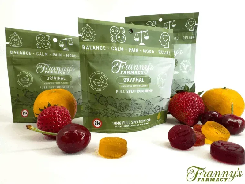 Franny's Farmacy  Original Full Spectrum vegan gluten free CBD gummies