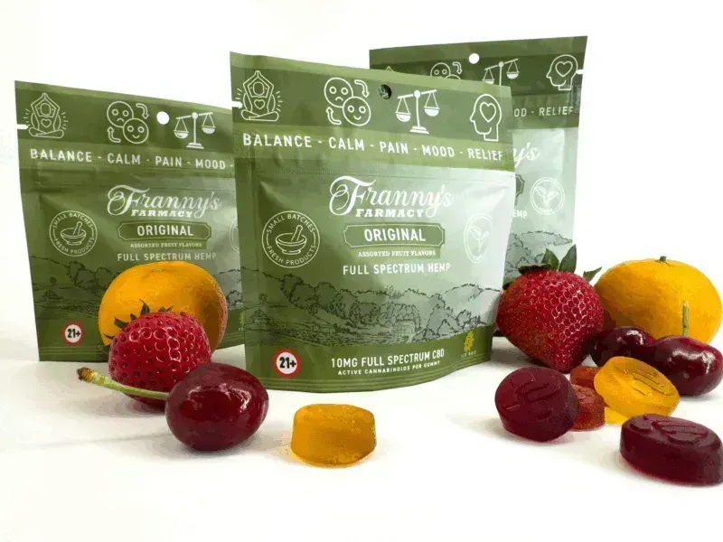 Franny's Farmacy  Original Full Spectrum vegan gluten free CBD gummies