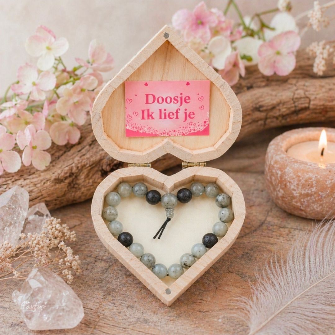 Box 'I love you' - with Labradorite Bracelet