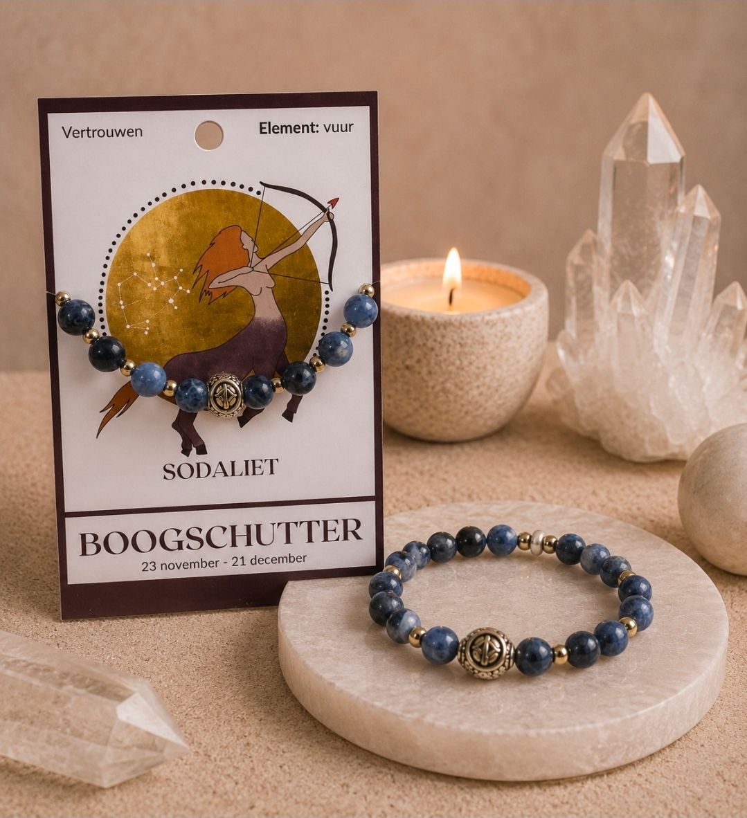 Sodalite Bracelet - Zodiac Sign 'Sagittarius'