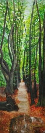 GERESERVEERD / Schilderij - Jacobsladders / Carine's Creaties