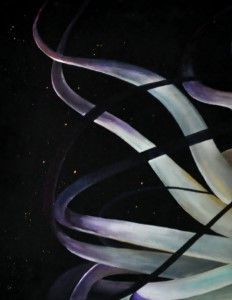 Schilderij - Anemonia viridis / Carine's Creaties