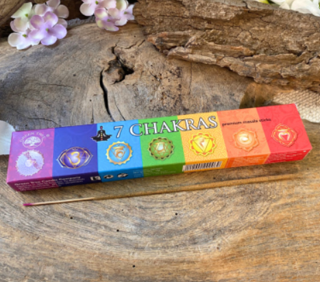 7 Chakra's - Green Tree Wierook / 12 st.