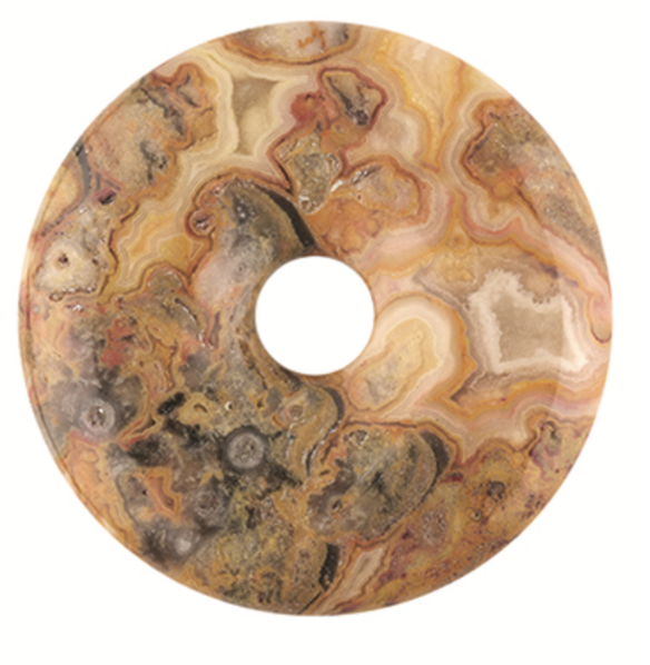 Crazy Lace Agaat Donut - 4 cm