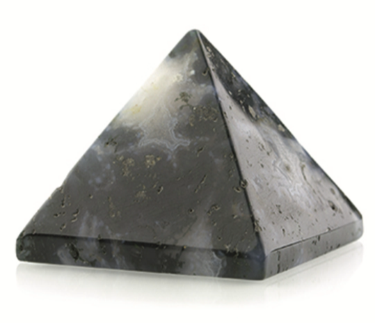 Agaat Mos Edelsteen Piramide - 2,5 cm