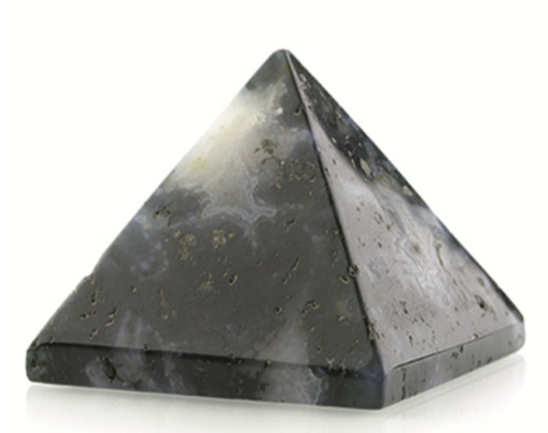 Agaat Mos Edelsteen Piramide - 3,5 cm