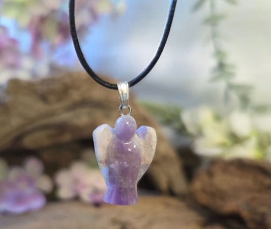 Amethist Engelen Hanger - 2 cm