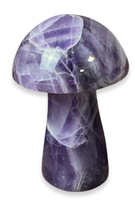 Amethist Massage Paddenstoel - 5 cm