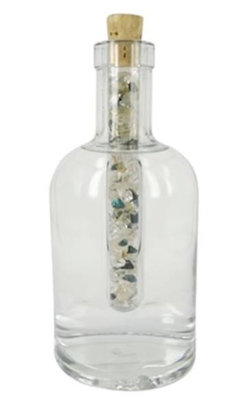 Aqua Gems Glazen Edelsteenwand - Bergkristal & Granaat / Ritme van het Leven (mt S)