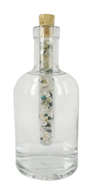 Aqua Gems Glazen Edelsteenwand - Bergkristal, Opaal en Granaat / Levensvreugde (mt S)