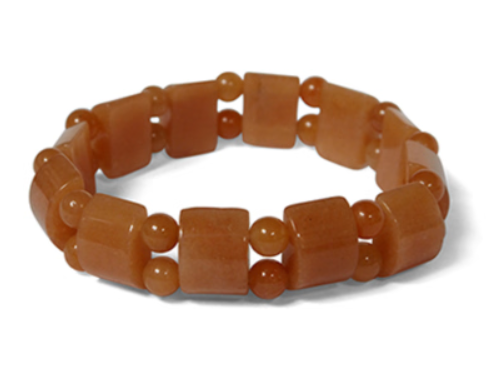 Armband van lichtgroene jade.