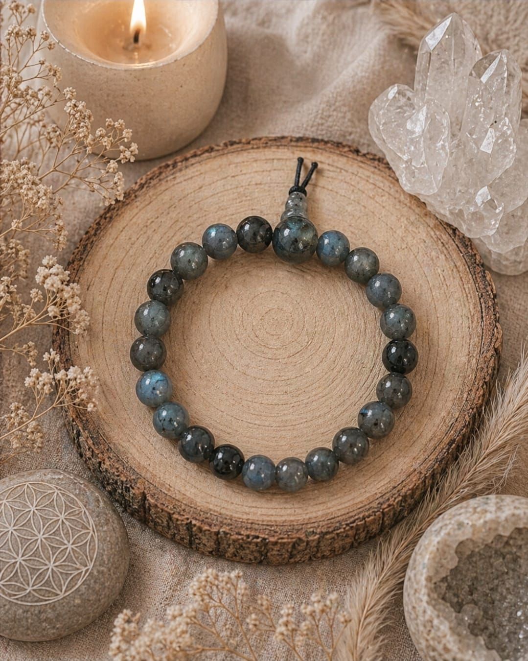 Armband Labradoriet - Kralen