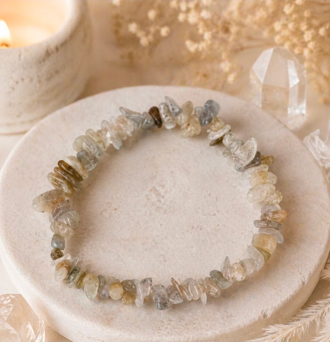 Armband Labradoriet - Split Kralen