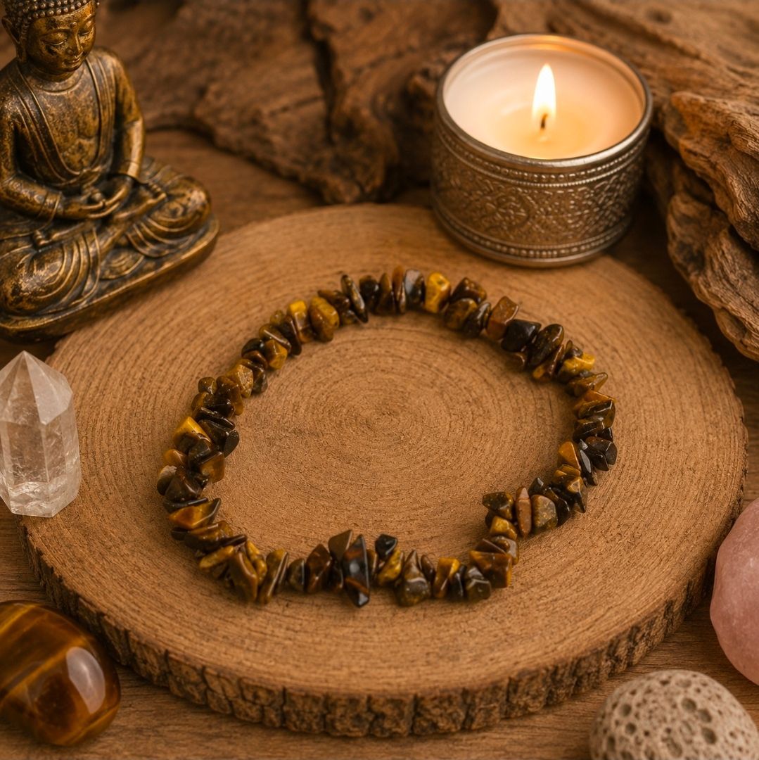 Armband Tijgeroog - Split Kralen