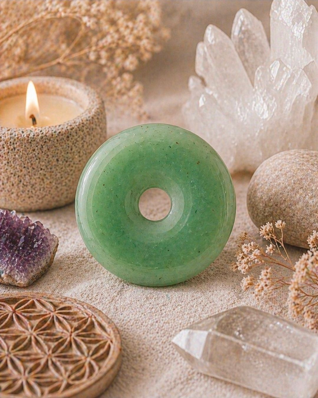 Aventurine Donut - 50 mm