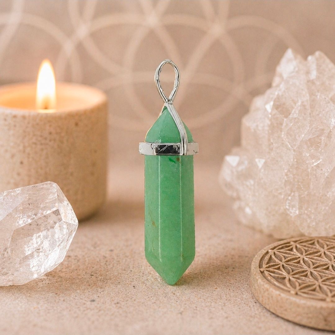 Aventurine Double Terminated - Pendant / 4.3 cm