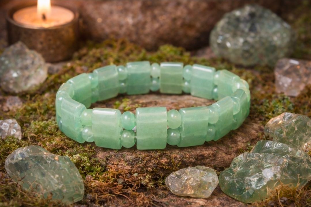 Armband Aventurijn Fantasy - Groen en Oranje