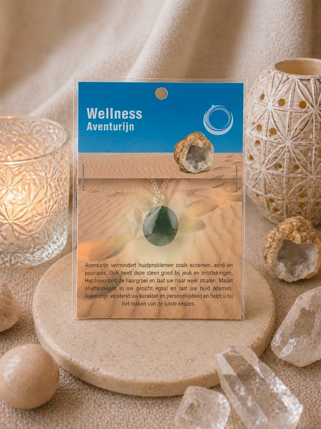 Aventurine Green Health Pendant   Necklace