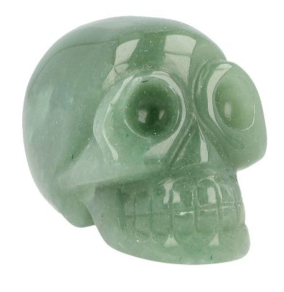 Schedel Aventurijn Groen - 6 cm