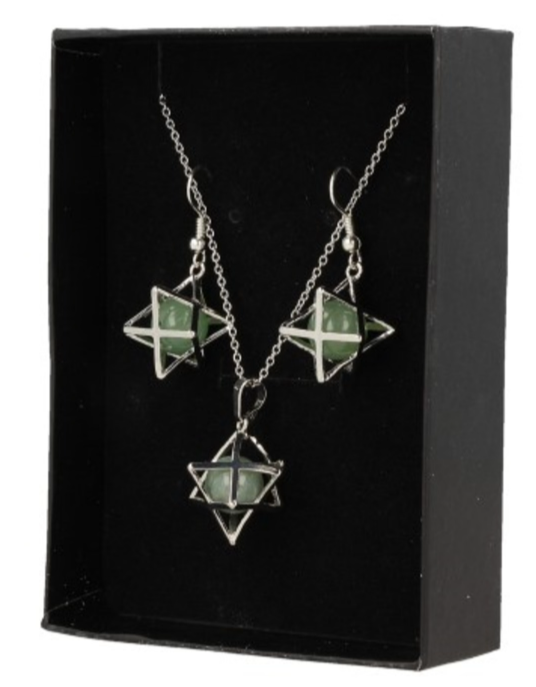 Aventurijn Groen Sieraden Set