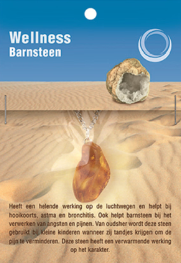 Barnsteen Gezondheidshanger + Ketting