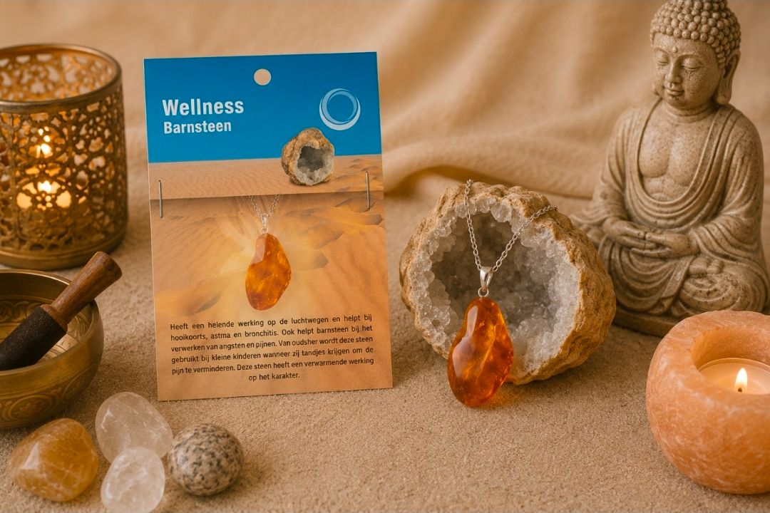 Amber Health Pendant   Necklace