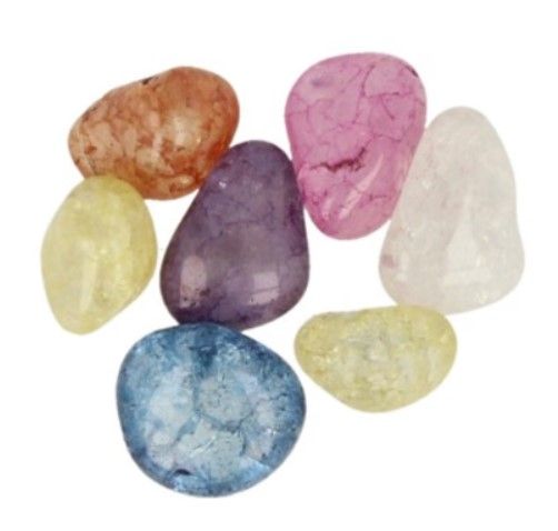 Bergkristal Crackle Mix - 100 gr.