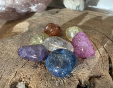 Bergkristal Crackle Mix - 100 gr.