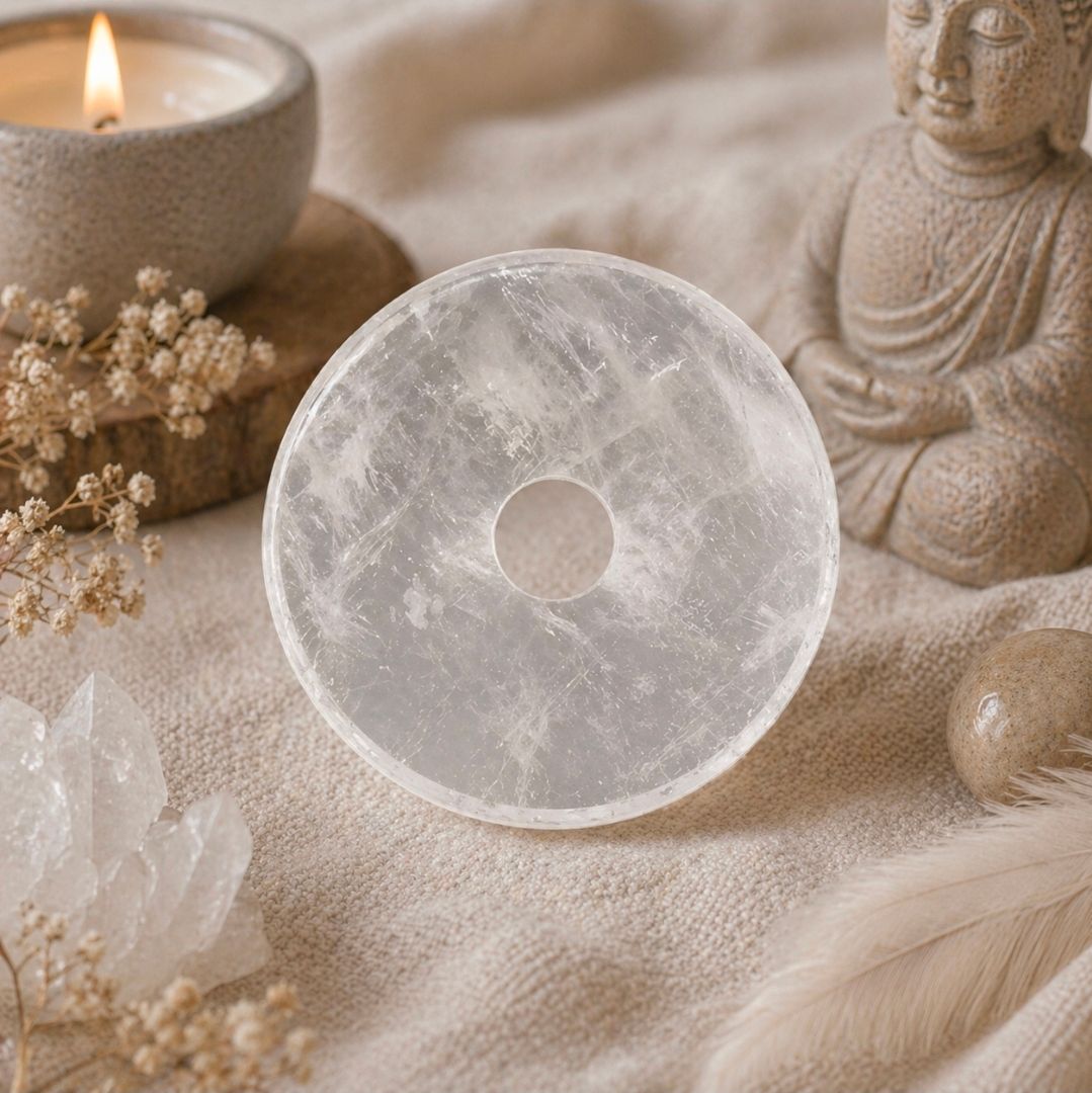 Rock Crystal Donut - 50 mm